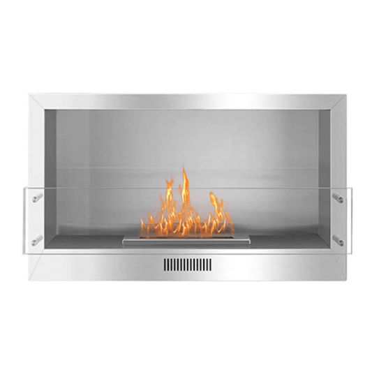 The Bio Flame 38-Inch Firebox SS Built-in Ethanol Fireplace