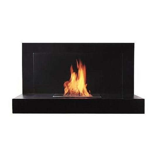 The Bio Flame Lotte 35-Inch Black Wall Mounted Ethanol Fireplace